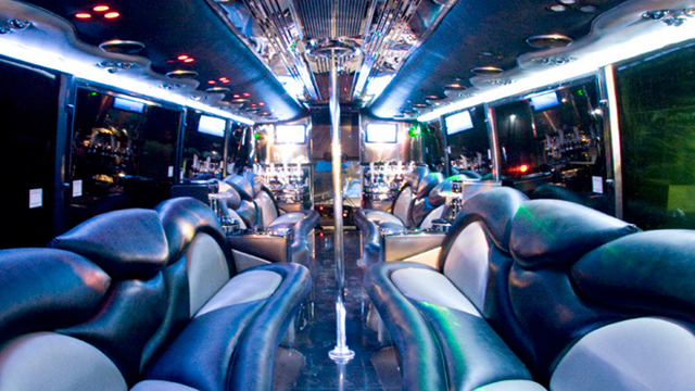 White Rose Limo Bus Rental, Interior