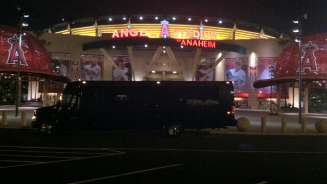 Party Bus at Anaheim Stadium