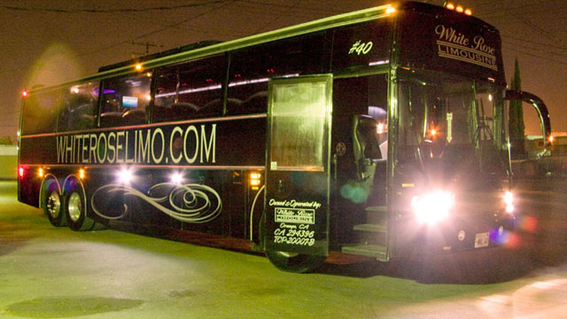 44 Passenger Limo Party Bus Rental for Prom