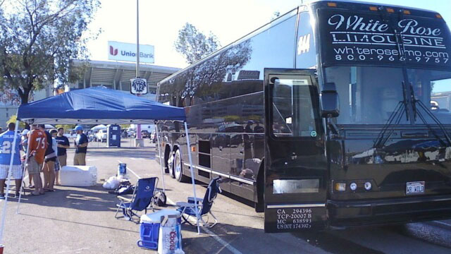 Tailgating Party w Party Bus at Chargers Game in Qualcomm Stadium, San Diego